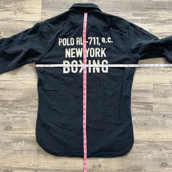 Polo Ralph Lauren NYC Boxing Club 67-69 Chain Stitched Button Shirt Size Small - Picture 6 of 6